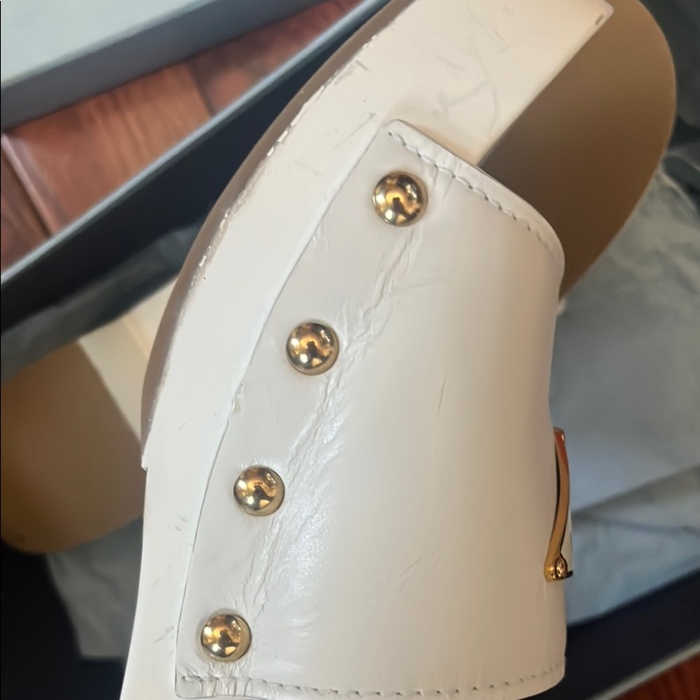 Prada Milano White Clogs Mules - Picture 4 of 10